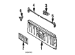 Toyota Pickup Trunk Lid Latch Diagram - 65790-89103