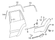 Toyota 4Runner Door Moldings Diagram - 75742-35130-B2
