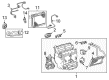 Toyota Sequoia Heater Core Diagram - 87107-0C050