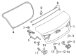 Scion iA Weather Strip Diagram - 64461-WB002