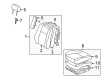 1999 Toyota Corolla Seat Cushion Diagram - 71420-02100-B0