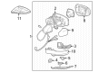 Toyota Crown Car Mirror Diagram - 87909-30J60
