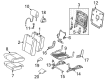 2022 Toyota Sequoia Seat Cushion Diagram - 71651-0C170