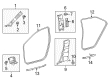Toyota Corolla Door Seal Diagram - 62312-02240