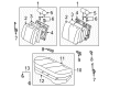 1999 Toyota Corolla Seat Cushion Diagram - 71460-02140-B0
