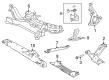 Toyota RAV4 Front Cross-Member Diagram - 57104-42070