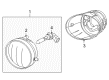 Toyota Solara Fog Light Diagram - 81211-AA030