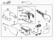 Toyota Camry Center Console Base Diagram - 58810-06670-C8
