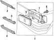 Toyota Cressida Headlight Diagram - 81175-22520
