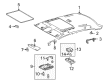Toyota Corolla Dome Light Diagram - 81260-02340-E0