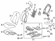 2018 Toyota Camry Seat Cover Diagram - 71074-06S20-B5