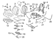 Toyota Sienna Armrest Diagram - 72830-08100-E2