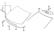 Toyota Highlander Windshield Diagram - 56101-0E141