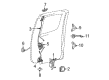Toyota Tacoma Rear Passenger Door Handle Latch Diagram - 69380-04010