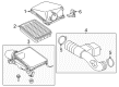 Toyota Tundra Air Filter Box Diagram - 17705-0P070