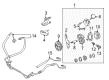 Toyota Pickup Power Steering Hose Diagram - 90445-18096