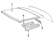 1985 Toyota Celica Weather Strip Diagram - 64812-14130