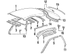 1991 Toyota Celica Weather Strip Diagram - 62382-20072