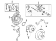 Toyota Avalon Brake Caliper Bracket Diagram - 47721-07050