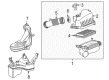Scion iM Air Filter Box Diagram - 17705-37220