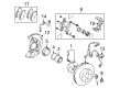 Toyota Avalon Brake Pad Set Diagram - 04466-41020