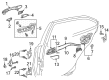 Toyota Sequoia Rear Passenger Door Handle Latch Diagram - 69050-0E070