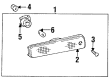 Toyota Side Marker Light Diagram - 81740-20200