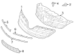 Toyota Corolla Grille Diagram - 53111-12C50-E1