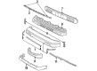 Toyota MR2 Air Deflector Diagram - 76852-17901