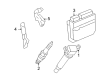 Toyota Matrix Engine Control Module Diagram - 89661-02V63