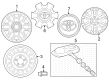 Toyota Sequoia Wheel Cover Diagram - 4260B-0C120