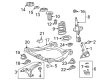Toyota Highlander Shock and Strut Boot Diagram - 48157-0E010