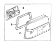 Toyota Tercel Back Up Light Diagram - 81561-16240