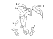 Toyota Highlander Exhaust Heat Shield Diagram - 17168-36020