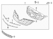 Toyota Corolla Grille Diagram - 53100-02640-D0