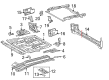 Toyota 4Runner Floor Pan Diagram - 58306-60090