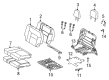 Toyota Land Cruiser Seat Cover Diagram - 79032-60671-B0