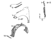 Toyota Venza Fender Diagram - 53802-48160