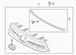 2012 Toyota Highlander Grille Diagram - 53101-48370