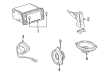 Toyota Camry Car Speakers Diagram - 86160-AA430