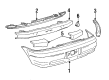 Toyota Paseo Bumper Diagram - 52159-16903