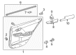 2017 Toyota Camry Armrest Diagram - 74250-06170-A0