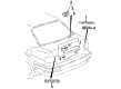 Toyota Tercel Emblem Diagram - 75442-16520