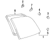 Toyota Previa Weather Strip Diagram - 62743-95D00