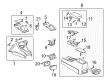 Toyota Camry Center Console Latch Diagram - 58908-AA010