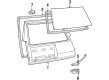 Toyota Tercel Trunk Lid Latch Diagram - 69350-16040