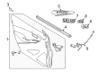 Scion iA Armrest Diagram - 74232-WB001