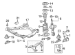 Toyota Avalon Front Cross-Member Diagram - 51100-06191