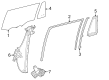 Toyota Grand Highlander Window Run Diagram - 68152-0E140