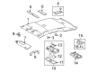 Toyota Matrix Sun Visor Diagram - 74320-12L60-B0